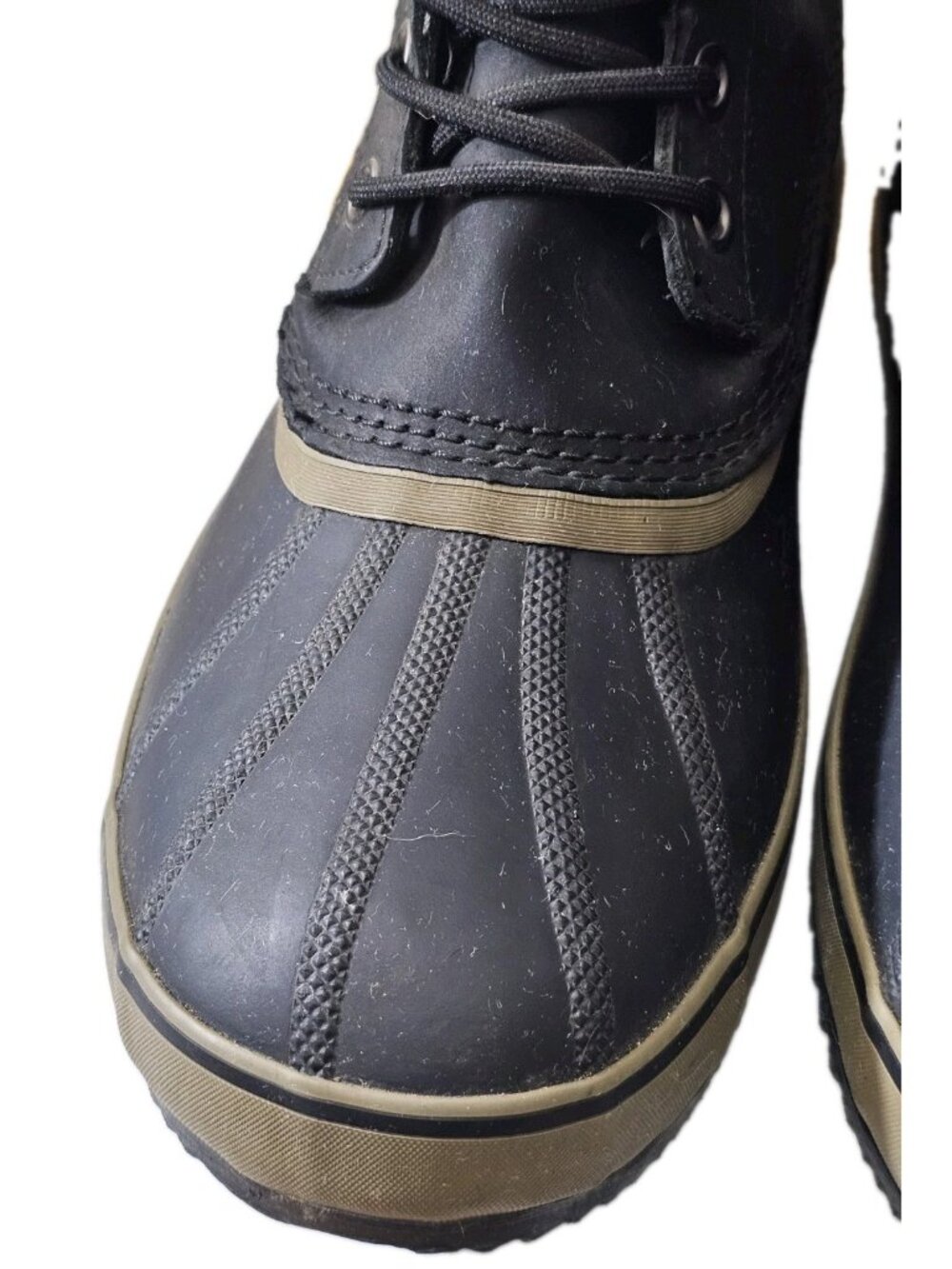 Sorel 1964 T Pac Duck Boots Men 13 Black Waterproof Insulated Lined NM2725-010 - Picture 9 of 12